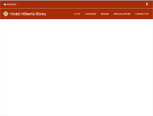 Tablet Screenshot of hotelhiberia.it